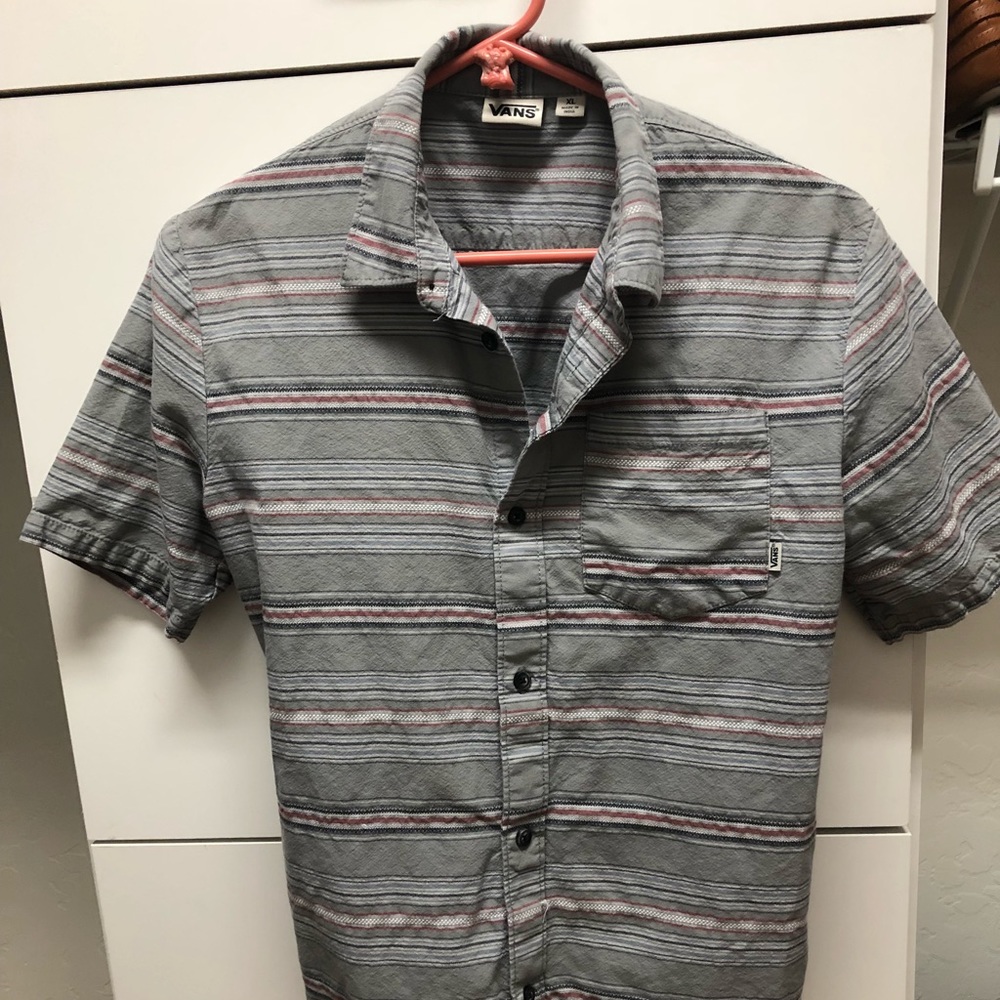 Vans Boys short sleeve dress shirt.